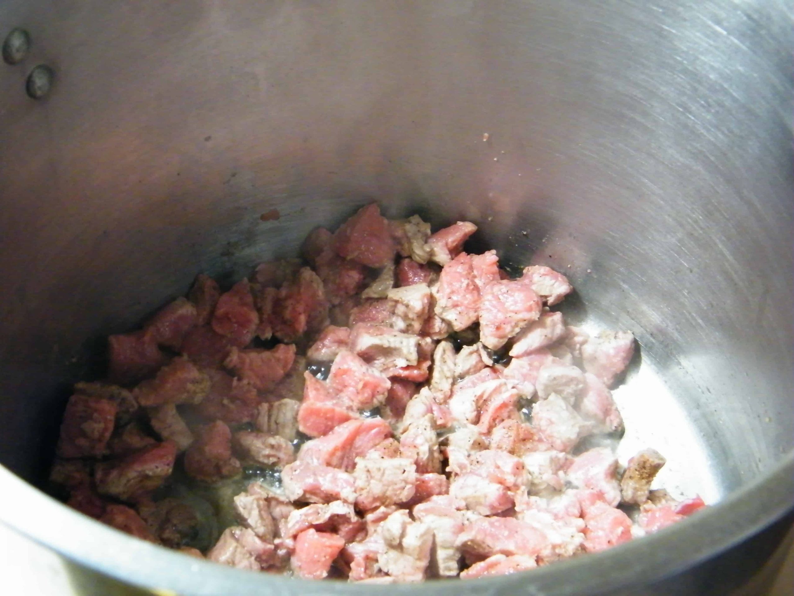 browned beef cubes for canning vegetable beef soup