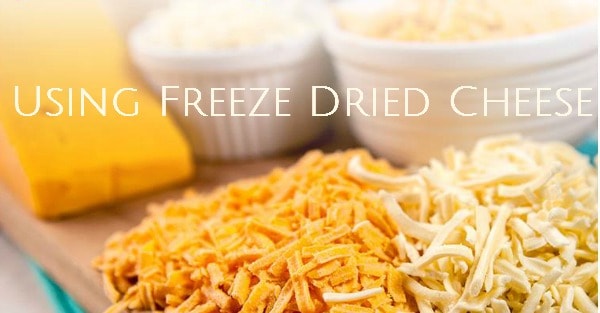 using freeze dried cheese