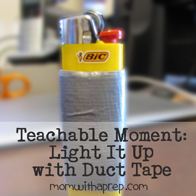 Light it Up with Duct Tape {Mom with a Prep}