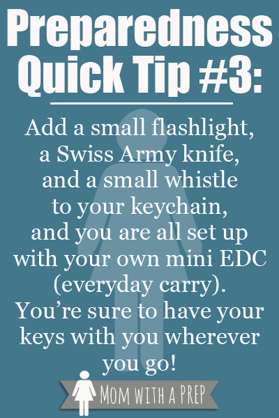 Preparedness Quick Tip #3: Mini EDC {Mom with a Prep Blog}