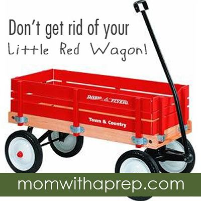 The Moral of the Story: Don't Give Up Your Little Red Wagon  |  {Mom with a Prep}