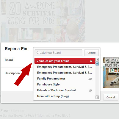 Mom with a Prep - How to Add a Secret Pinterest Board - Step 5