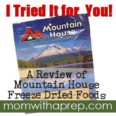 I tried it for you!!! A Review of Mountain House Freeze Dried Foods - Chili Mac by {Mom with a Prep}