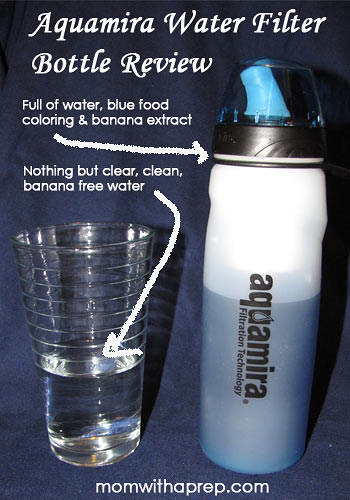 Aquamira Water Filter Bottle Review | Mom with a Prep