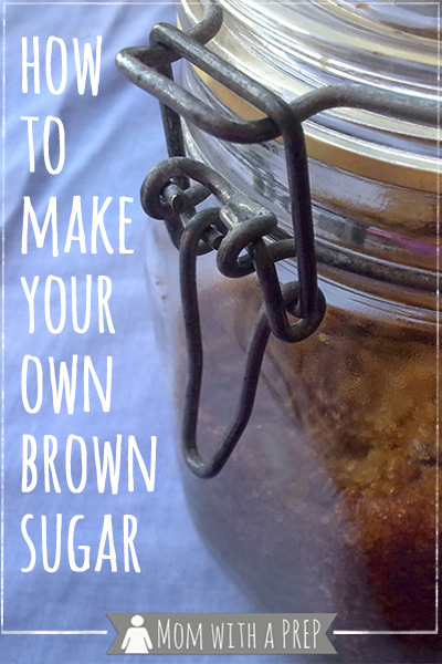 When you've run out of brown sugar, there are two simple steps to making your own. Learn how! // Mom with a PREP