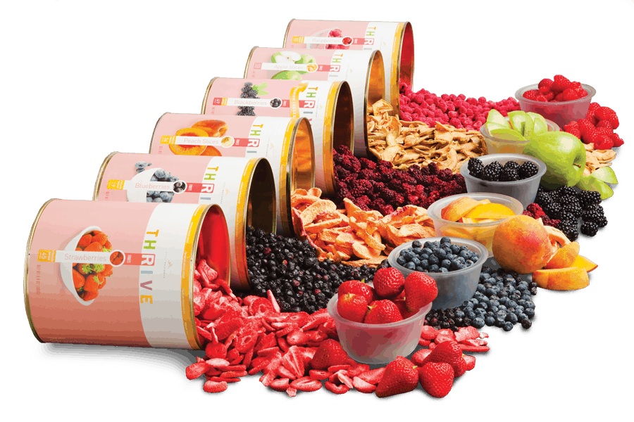 thrive dried fruit in containers