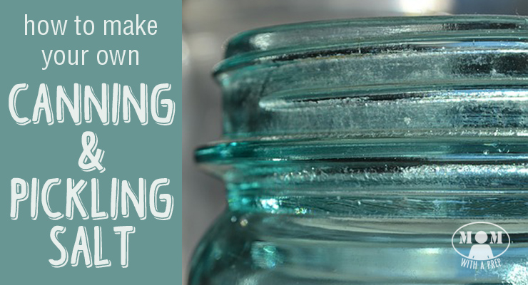 Make your own canning & pickling salt. It's ridiculously easy!