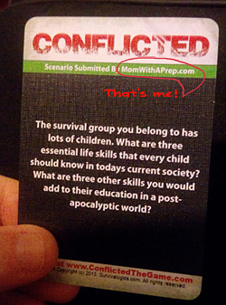 Mom with a PREP | Conflicted: The Survival Card Game available now!