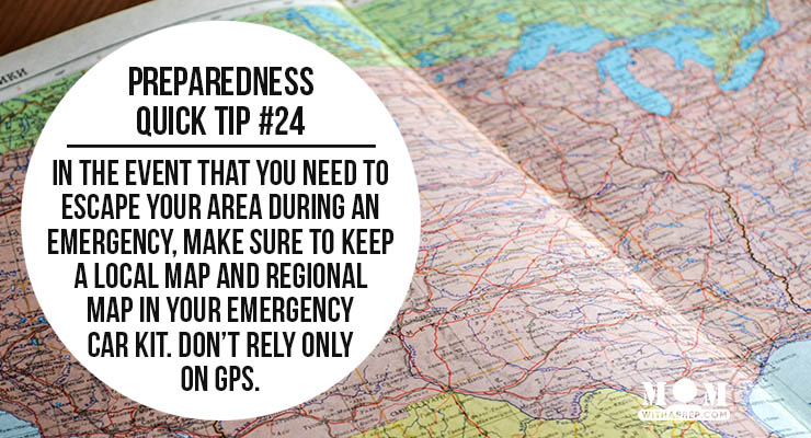 Preparedness Quick Tip #24: Collect Maps for emergencies
