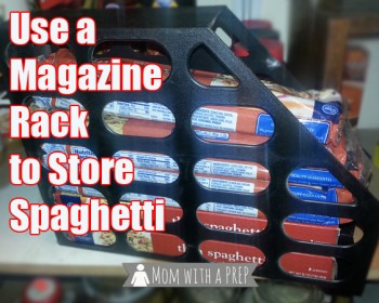 An Amazing Hack to Store and Organize Your Spaghetti Noodles in the Pantry for Food Storage