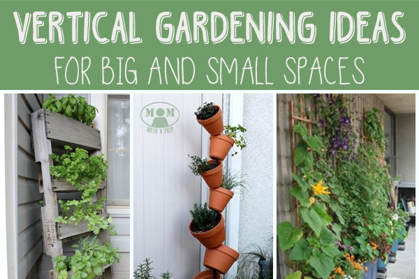 If you are not sure that you have the space to do traditional gardening, GO VERTICAL Here are some vertical gardening ideas for big and small spaces!
