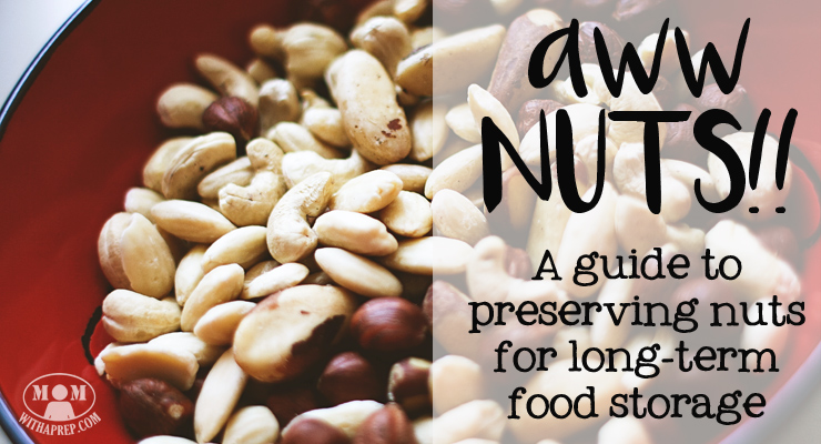 Nuts & Seeds can be a viable option for protein & other nutrients. Learn to roast, grind, dehydrate and store them for long-term storage. // Mom with a PREP
