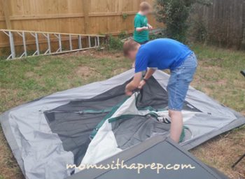 Mom with a PREP | Don't have the money or time to take the kids camping? Throw them out in the back yard and help create more self-reliant kids!