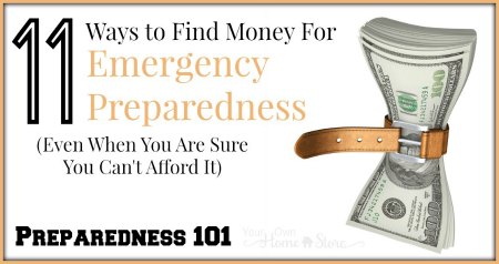 If being prepared is important to you, then you can find money for emergency preparedness. Let me help with these 11 tips.