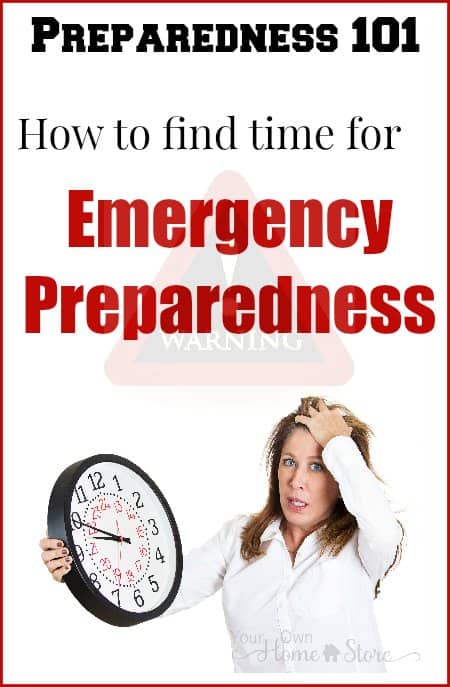 Trying to find time for emergency preparedness? It is easy to procrastinate, but some day you may wish you had made the time now. Check out these tips! https://simplefamilypreparedness.com/find-time-for-e-prep/