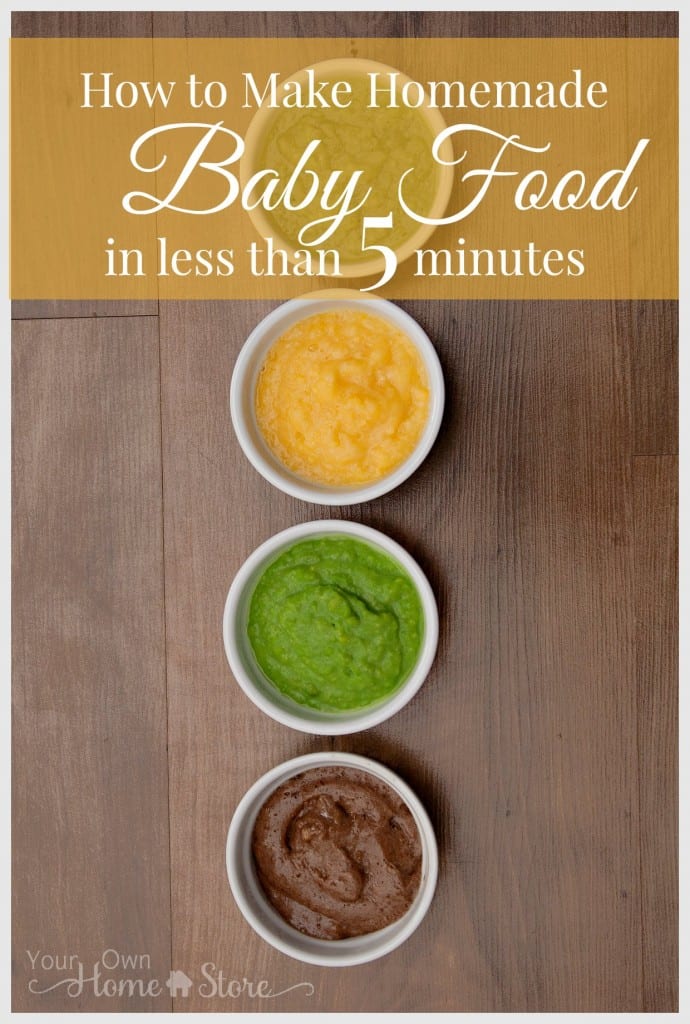 baby food in less than 5 minutes