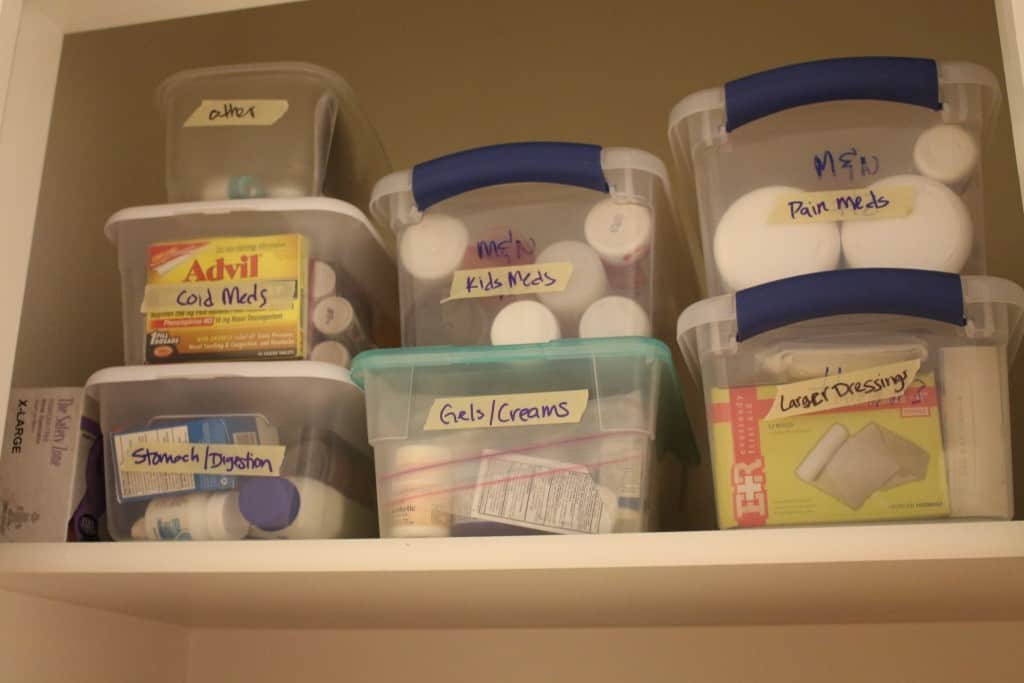 First Aid Kit in the closet