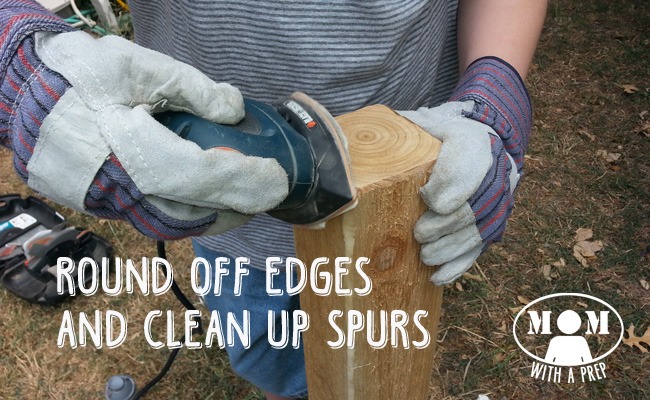 Round off edges and clean up spurs