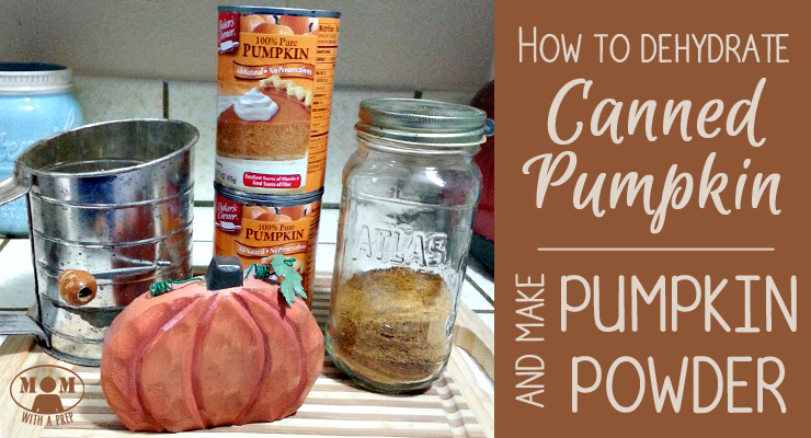Swimming in canned pumpkin or freezer bags full of pumpkin puree? Here's how to dehydrate your canned pumpkin puree and make pumpkin powder! 