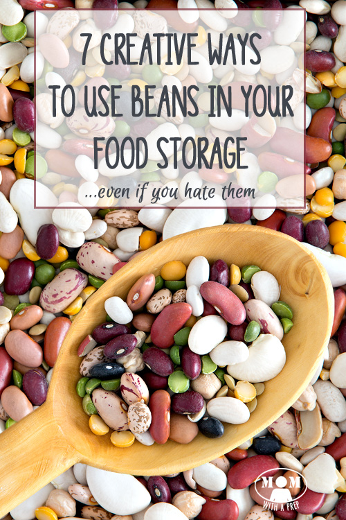 I HATE BEANS! But even I admit that it's time to incorporate them into my food storage and learn to use them in alternative ways that stretch the budget AND provide a healthy alternative for our family. 7 Creative Ways to Use Beans...even if you hate them @ Momwithaprep.com