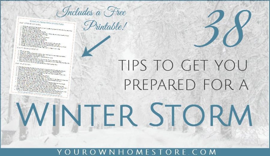 winter storm preparedness tips