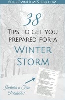 How To Be Prepared to Survive a Winter Storm (Printable Checklist)
