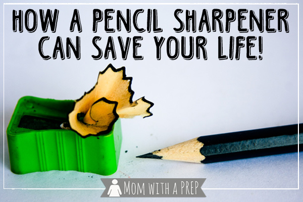 This seems a pretty tall order for a mere back to school supply piece of plastic, but the humble pencil sharpener really can save your life.
