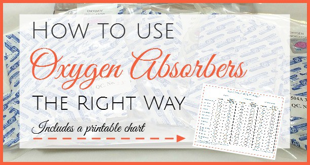 how to use oxygen absorbers | long term food storage