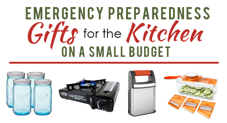 Preparedness Gift Ideas for the Kitchen to help you gift the gift of preparedness to your family and friends for Christmas, birthdays, weddings and more!