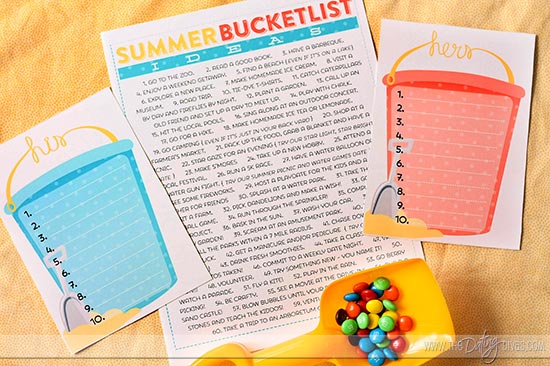 FREE PRINTABLE FROM SISTERS -- Survive your summer by take your summer bucket list for kids up a notch this year - preparedness style!