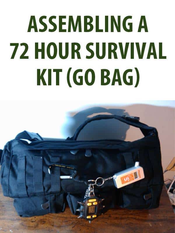 72-hour survival kit pinterest