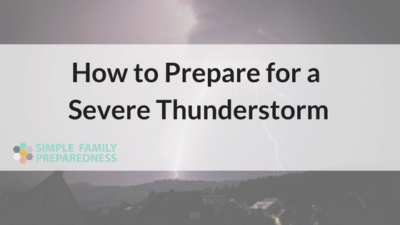 Lightning striking hard - thunderstorm preparedness