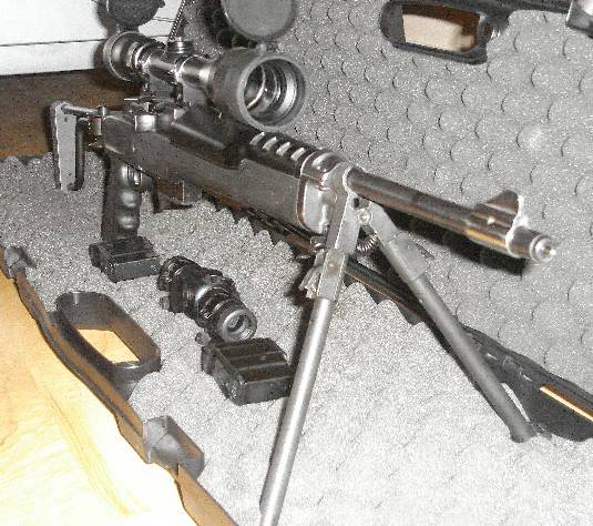 Ruger Mini with rifle scope public domain