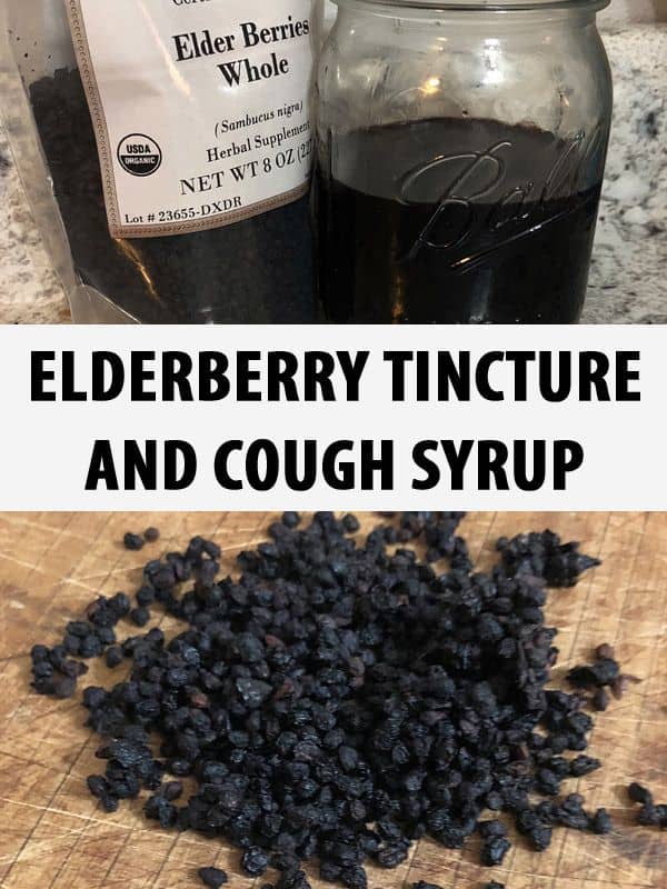 elderberry tincture cough syrup pinterest