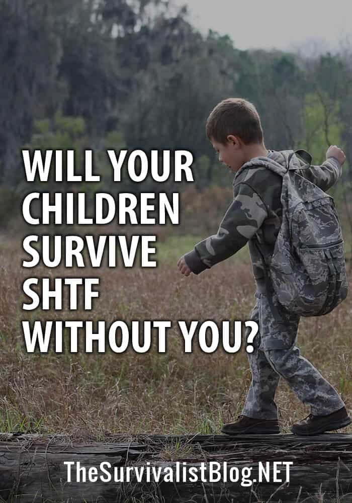 kids surviving shtf pinterest image