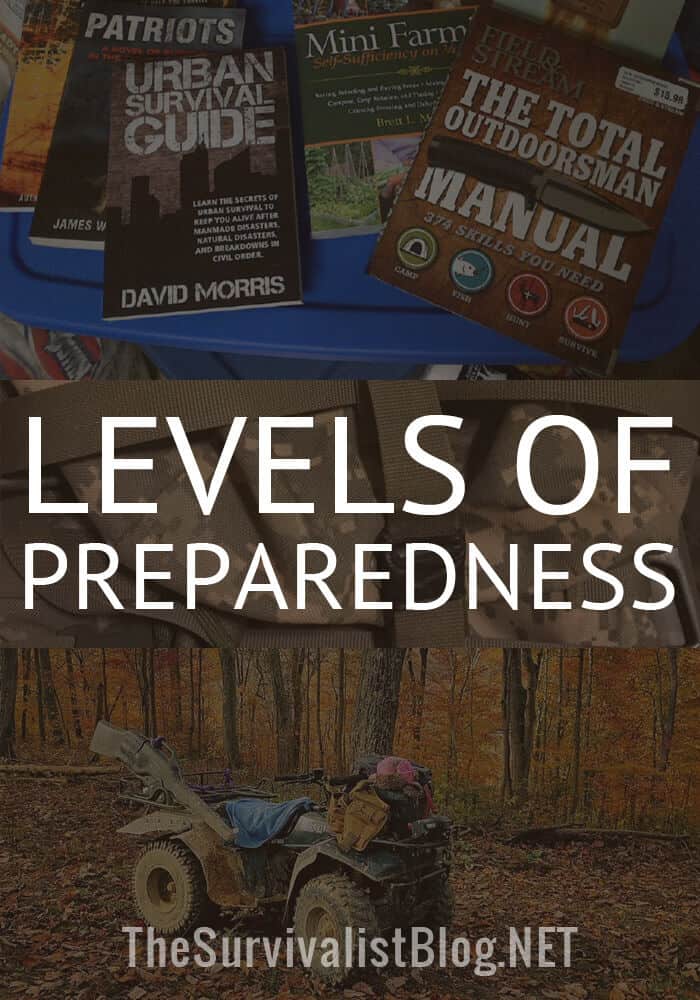 levels of preparedness pinterest image