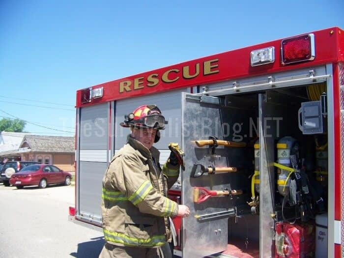 axes and other firefighting tools