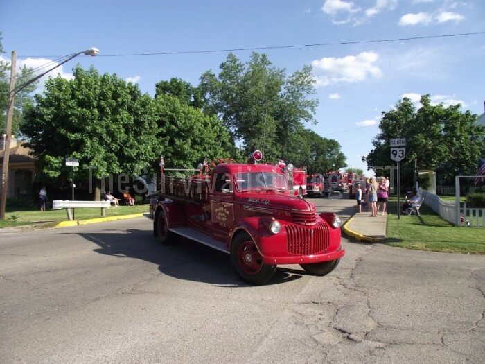 vintage fire truck