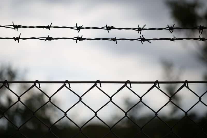 barb wire fence