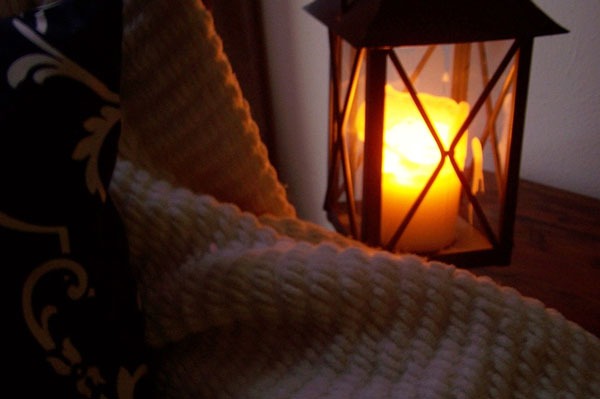 Blanket side in the lamp
