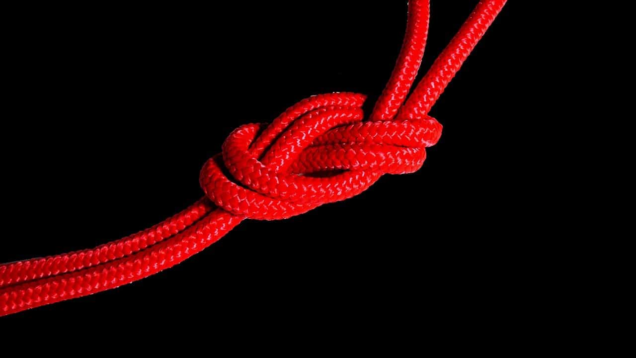 Red Paracord Knot