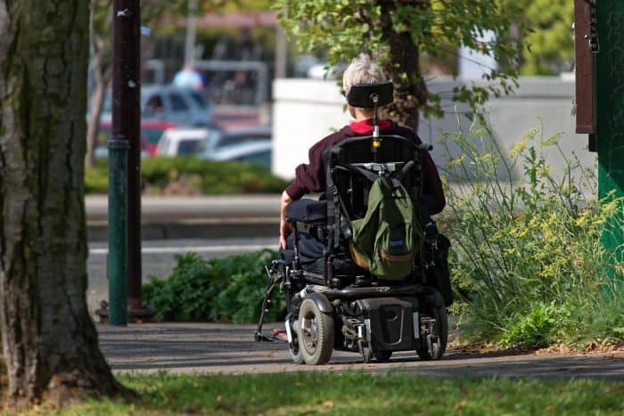 person in wheelchair