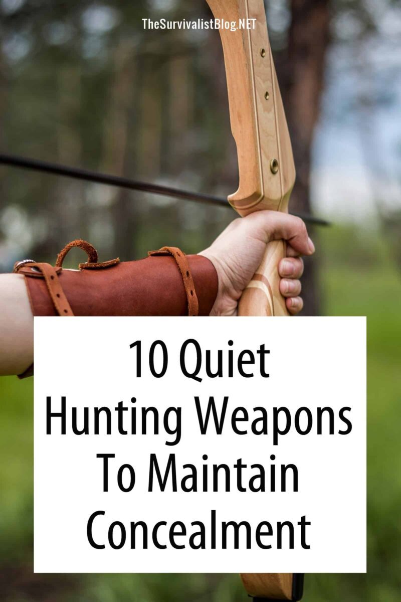 quiet hunting weapons Pinterest image