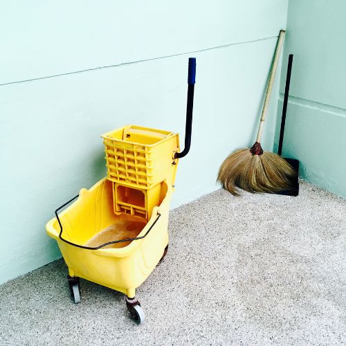 mop bucket with wringer to wash clothes