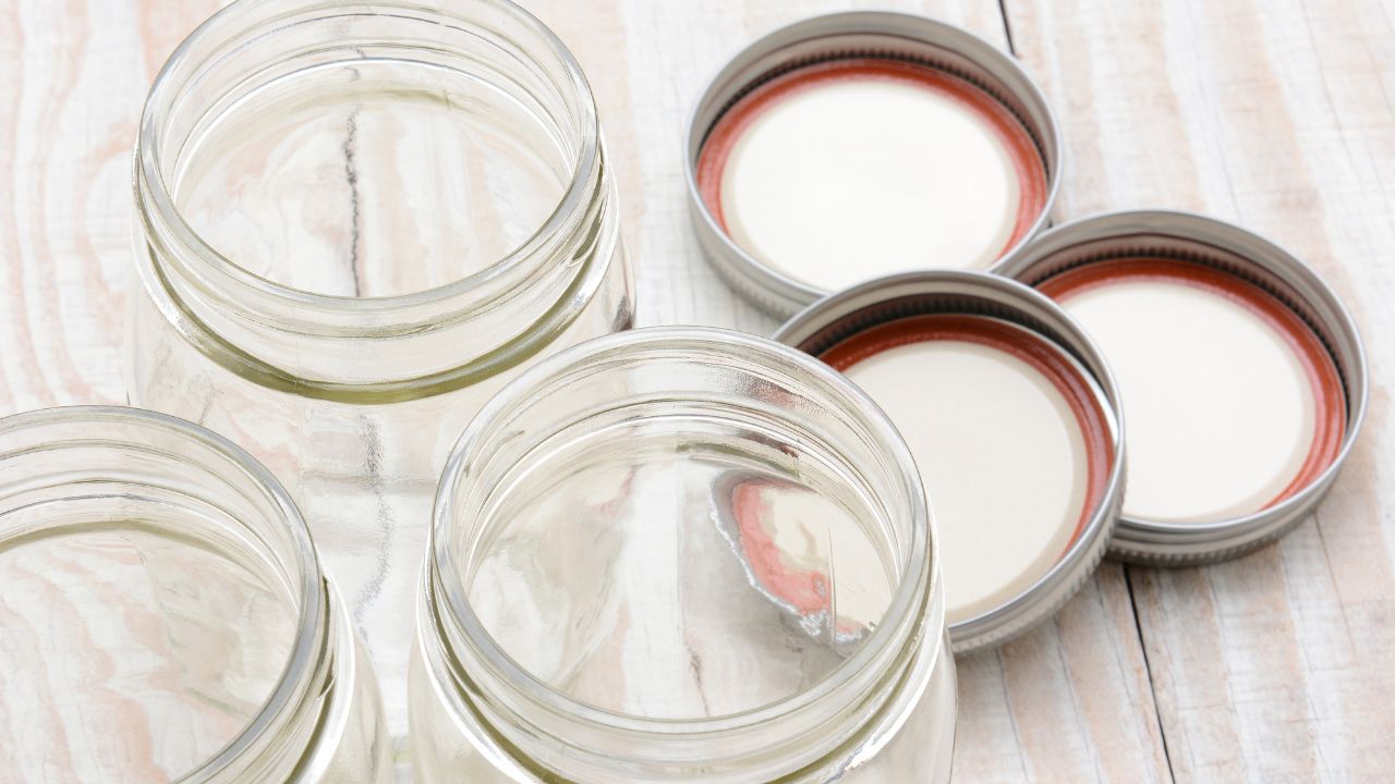 empty jars for homemade jam