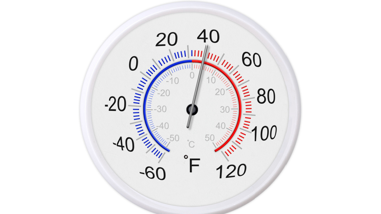 temperatre 40 degree Fahrenheit