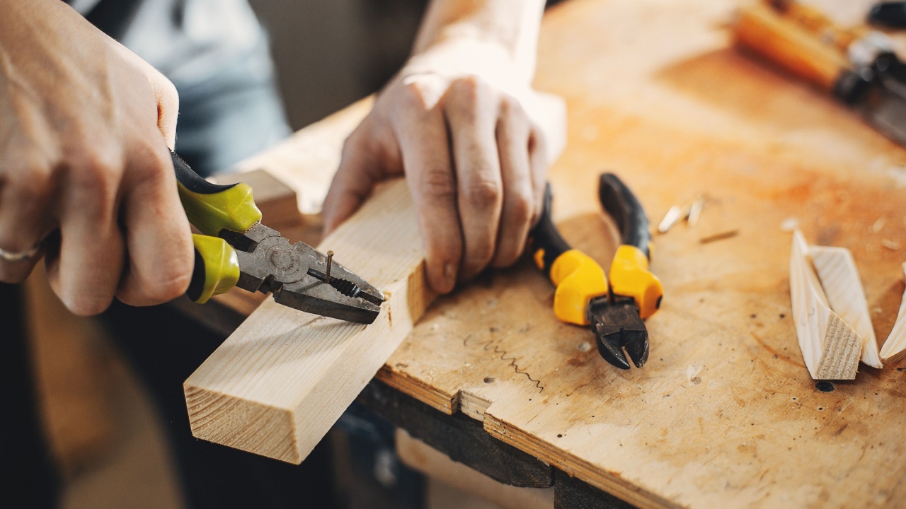 Man using pliers