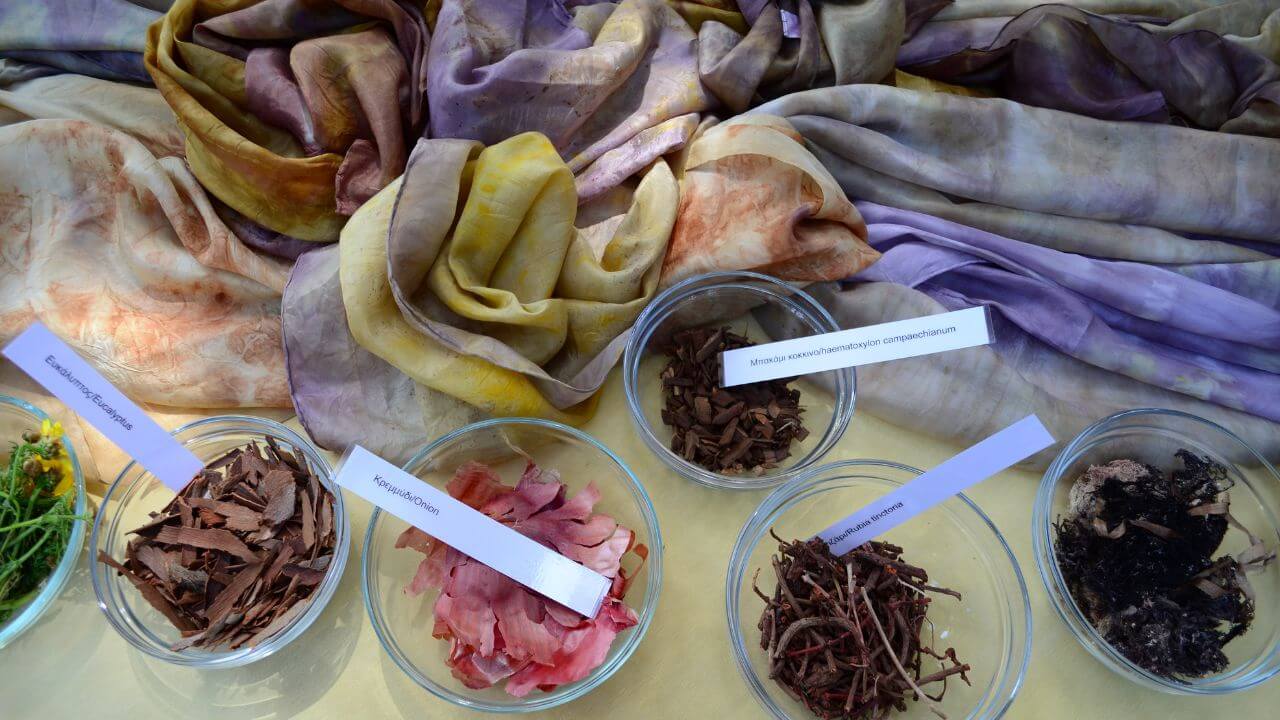 Natural Dyes with Dyed Fabric