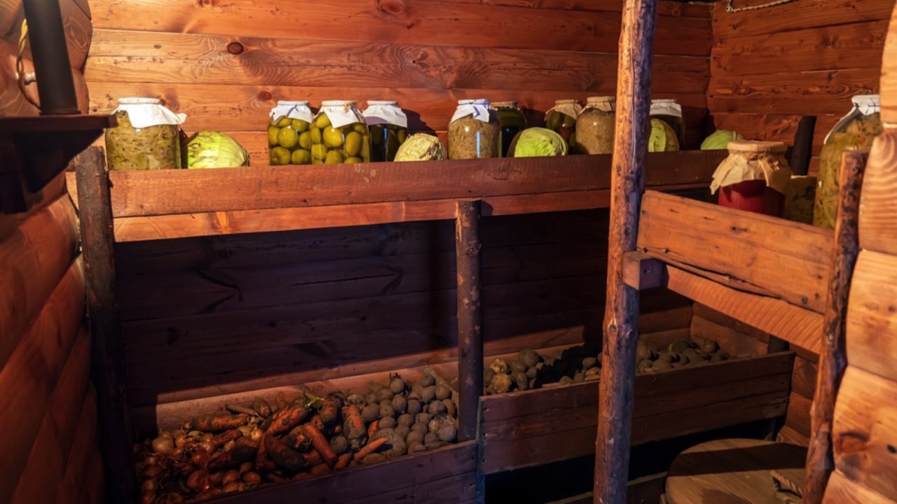 Preservation of vegetables in a warm cellar