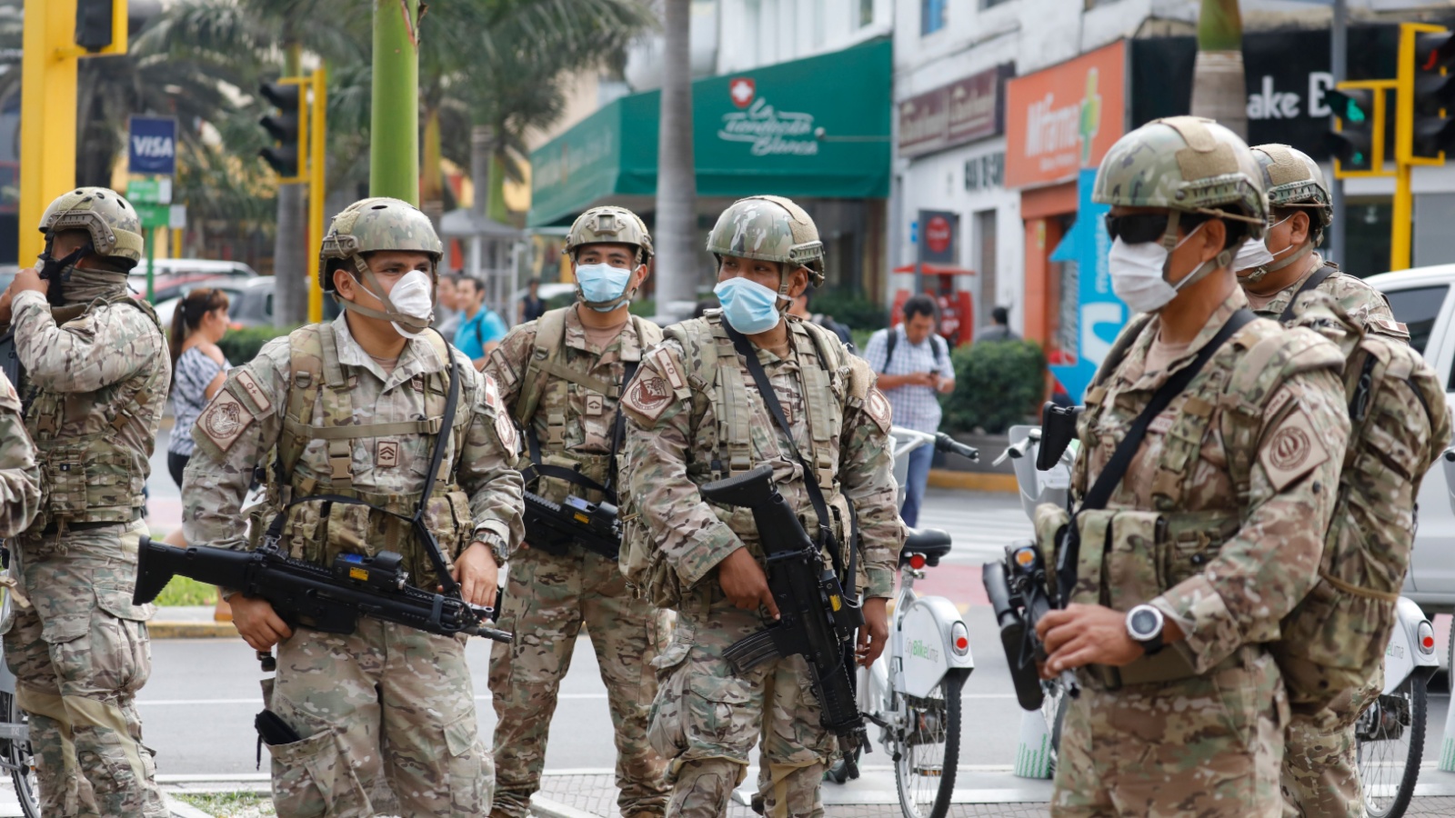 army officers patrol 